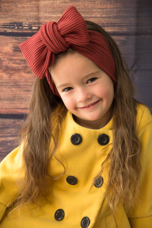 Haarbänder, Schleifen, Rostrot, XXL Bow