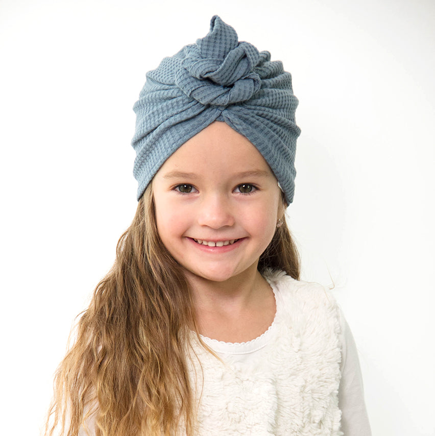 Knotenturban, Turban, Blau