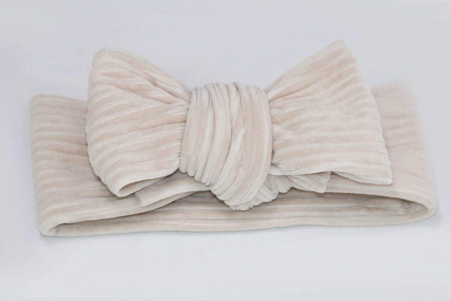 Haarband, Schleife, Cord, Beige