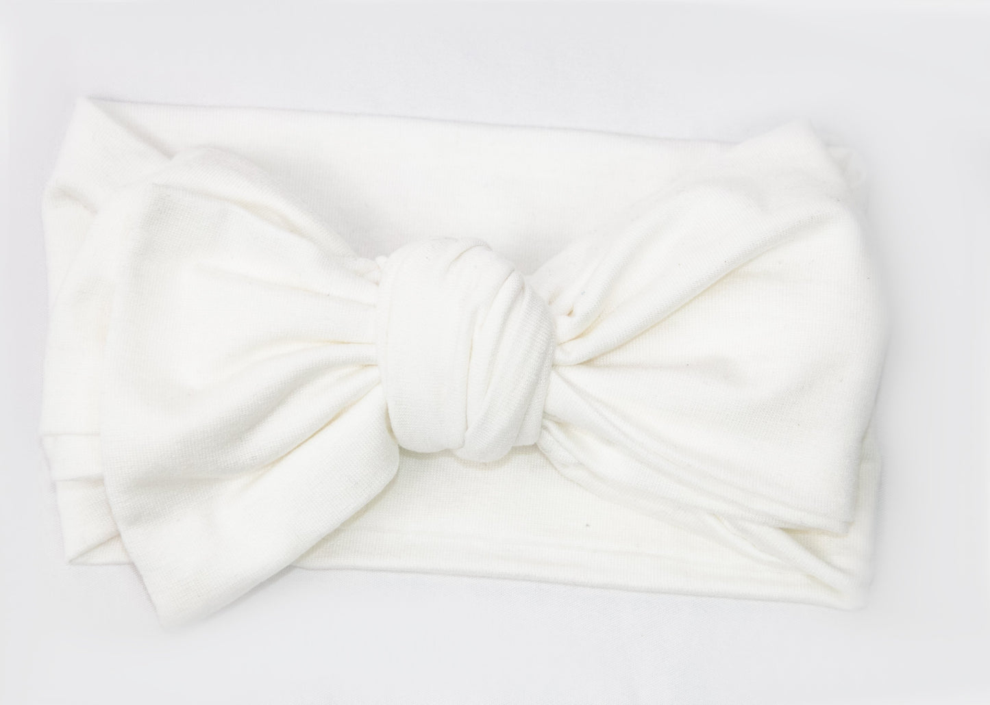 Haarband, Schleife, Creme, Weiß