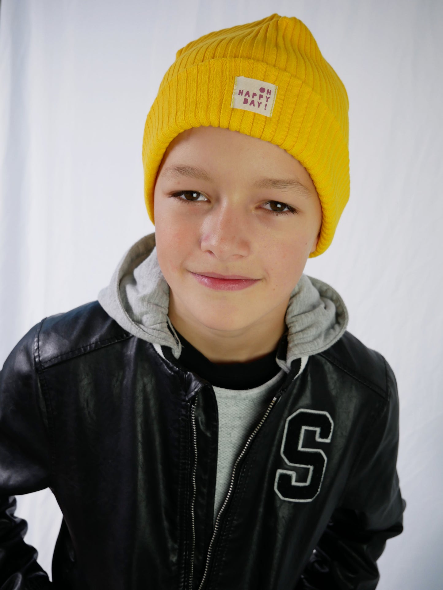 Beanie, Mütze, Gelb