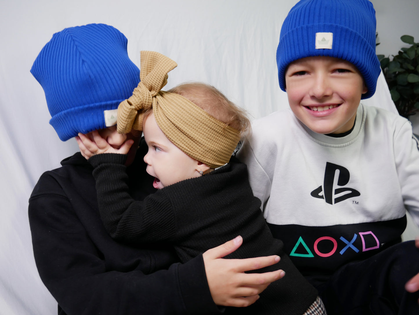 Beanie, Mütze, Blau