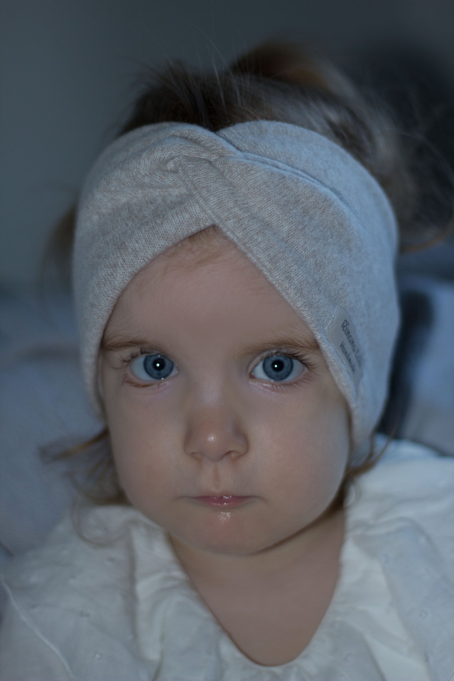 Knotenbandeau, Bandeau, Bandana, Beige