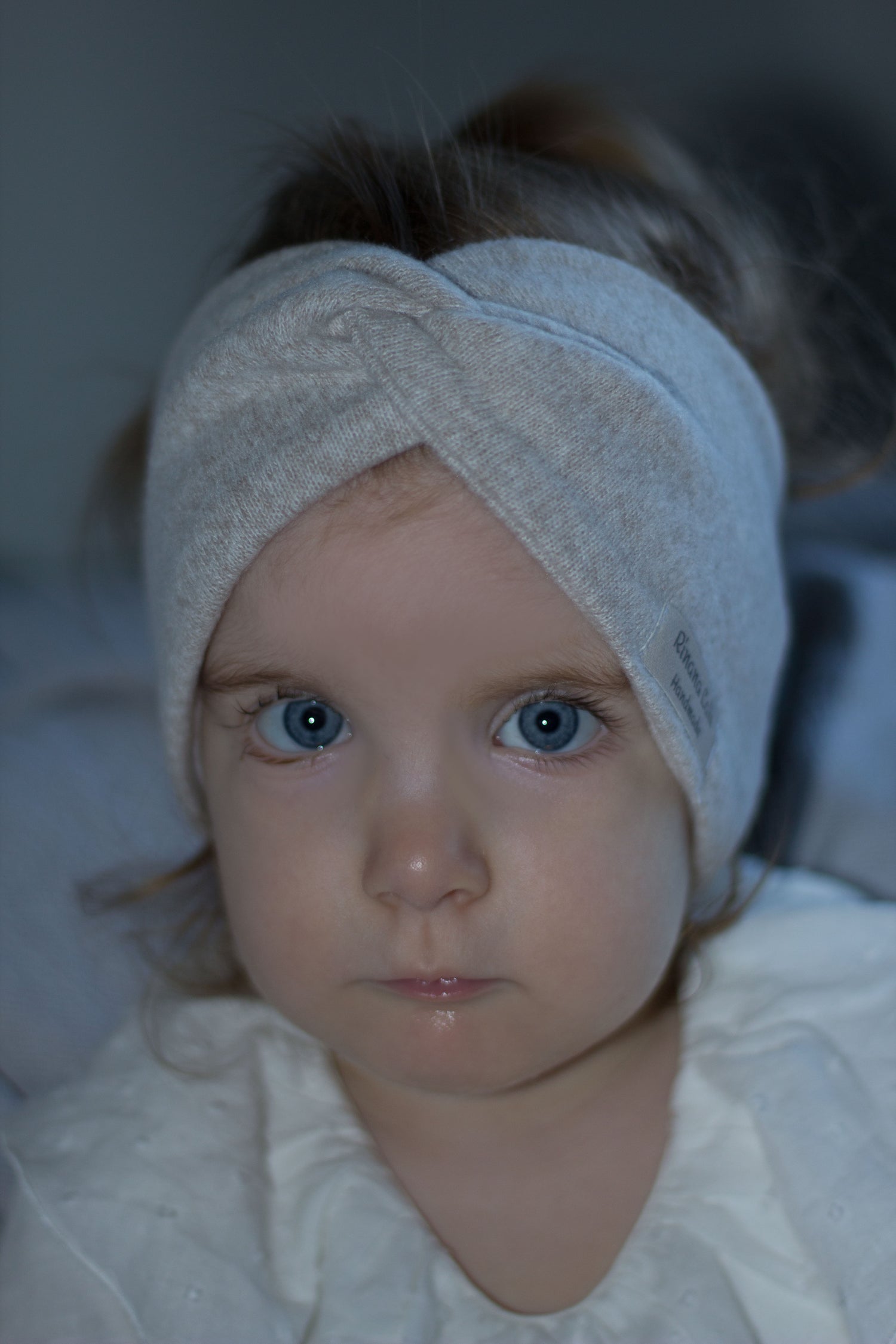Knotenbandeau, Bandeau, Bandana, Beige