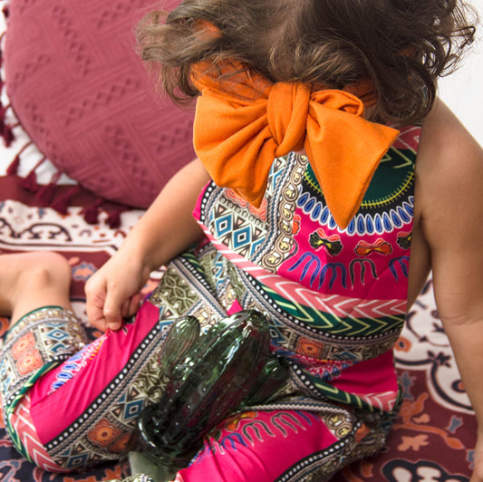 Haarband, Schleife, Orange