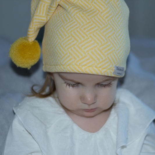 Mütze, Zwergenmütze, Beanie, Gelb