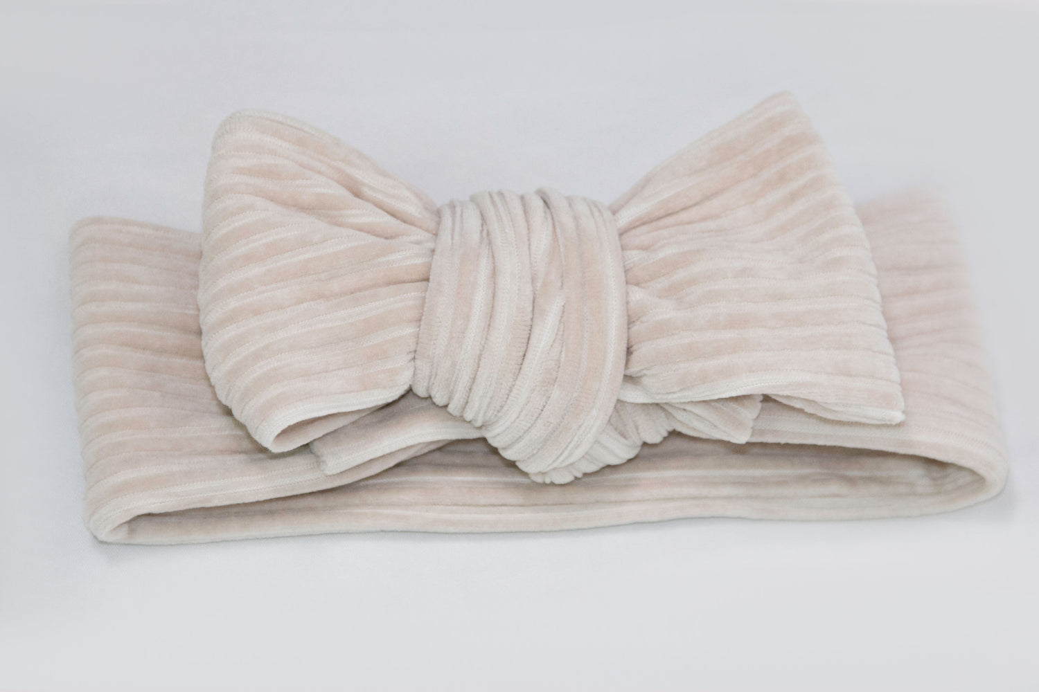 Haarband, Schleife, Cord, Beige