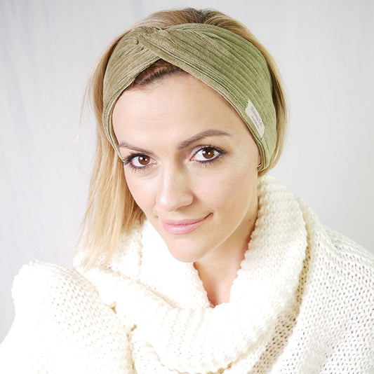 Knotenbandeau, Bandeau, Grün